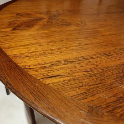Extendable Nordic Design Rosewood Dining Table