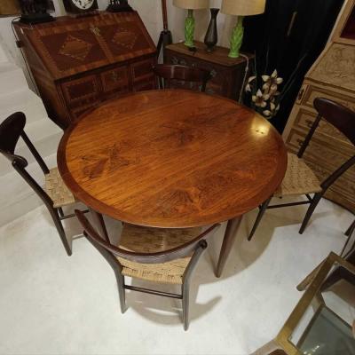 Extendable Nordic Design Rosewood Dining Table