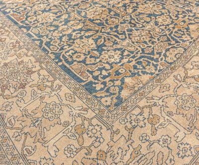 Extra Large Antique Persian Sultanabad Handmade Wool Carpet