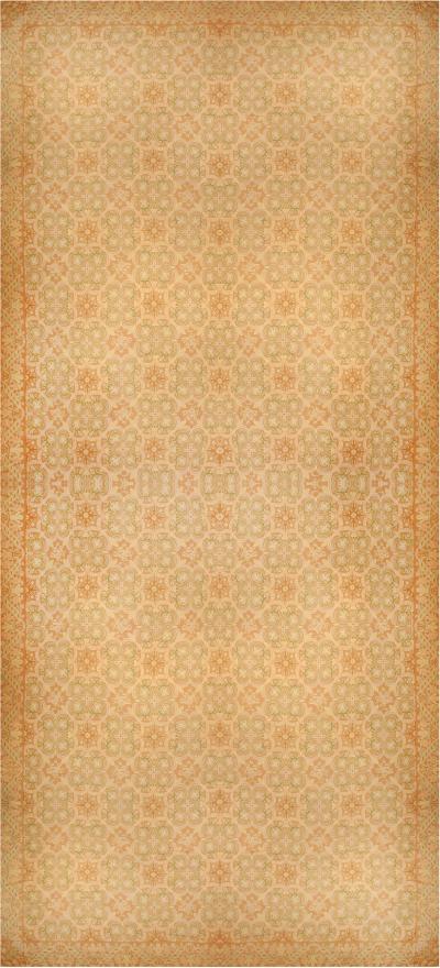 Extra Large Antique Portuguese Botanic Needlework Carpet