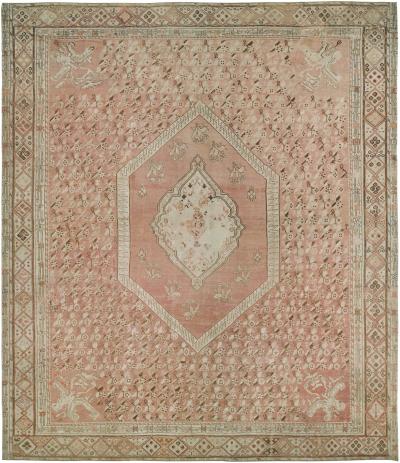 Extra Large Antique Turkish Ghiordes Handmade Wool Rug