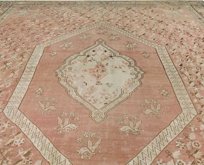 Extra Large Antique Turkish Ghiordes Handmade Wool Rug