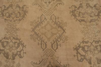 Extra Large Fine Antique Turkish Oushak Handmade Wool Rug