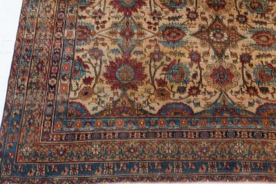 Extra Large Persian Kirman Botanic Handmade Wool Rug