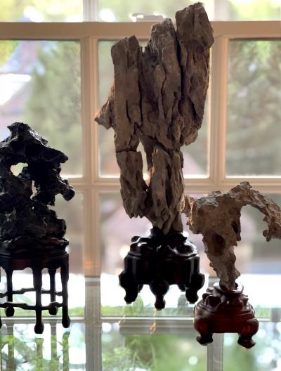 Extraordinary Chinese Scholar Rock Ying Stone on Stand