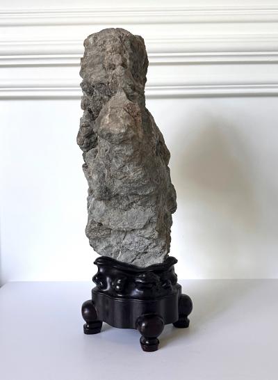 Extraordinary Chinese Scholar Ying Stone on Stand with Collector Seal