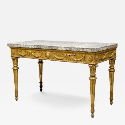 Extraordinary Italian 18th Century Carved Giltwood Console Tables