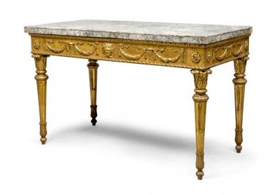 Extraordinary Italian 18th Century Carved Giltwood Console Tables