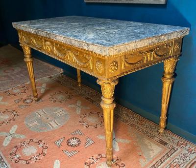 Extraordinary Italian 18th Century Carved Giltwood Console Tables