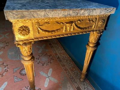 Extraordinary Italian 18th Century Carved Giltwood Console Tables