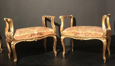 Extraordinary Italian Eleven Piece Gilt Salon Living Room Suite 19th Century