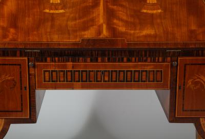 Extraordinary Swedish Grace slant front desk with elaborate inlays