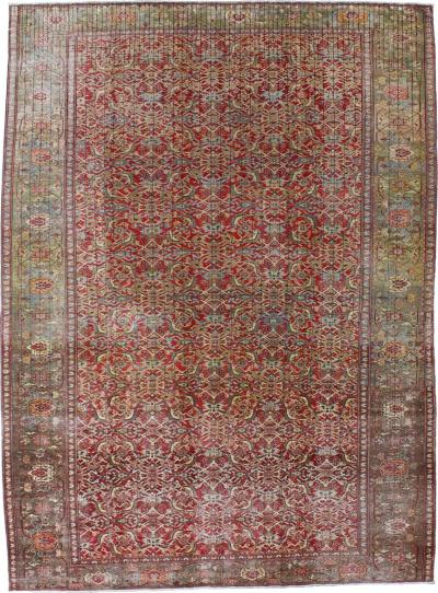 Extremely Fine Antique Mishan Malayer Rug 7 0 x 9 5 