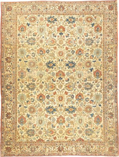 Extremely Fine Antique Persian Tehran Wool Rug 7 10 x 10 5 