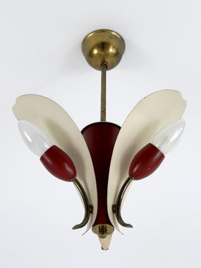 Extremely Rare Elegant Mid Century Modern Pendant Lamp or Hanging Light 1960s