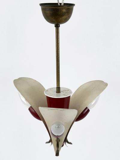 Extremely Rare Elegant Mid Century Modern Pendant Lamp or Hanging Light 1960s