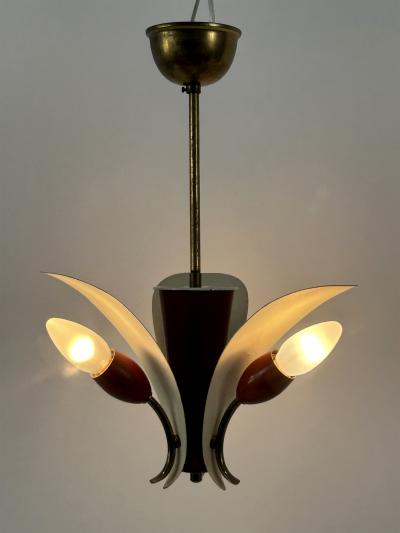 Extremely Rare Elegant Mid Century Modern Pendant Lamp or Hanging Light 1960s