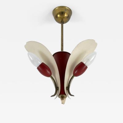 Extremely Rare Elegant Mid Century Modern Pendant Lamp or Hanging Light 1960s