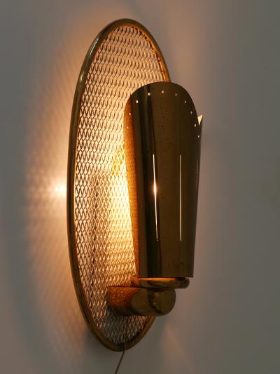 Extremely Rare Elegant Mid Century Modern Sconce or Wall Lamp Germany 1950s