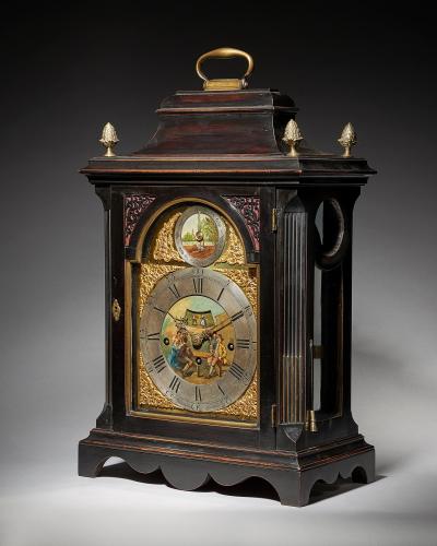 Extremely Rare George III 18th Century Quarter Striking Bracket Clock Signed