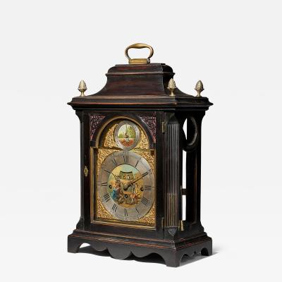 Extremely Rare George III 18th Century Quarter Striking Bracket Clock Signed