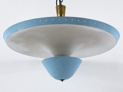 Extremely Rare Large Mid Century Ceiling Lamp or Pendant Light Germany 1950s