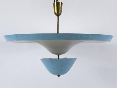Extremely Rare Large Mid Century Ceiling Lamp or Pendant Light Germany 1950s