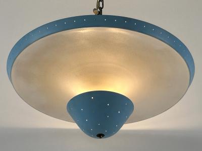 Extremely Rare Large Mid Century Ceiling Lamp or Pendant Light Germany 1950s