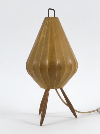 Extremely Rare Lovely Mid Century Modern Cocoon Table Lamp Germany 1960s