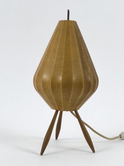Extremely Rare Lovely Mid Century Modern Cocoon Table Lamp Germany 1960s