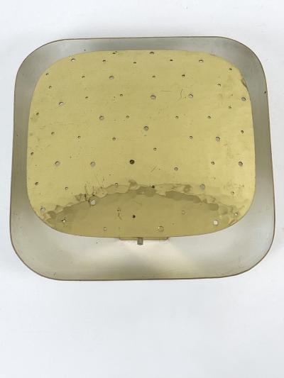 Extremely Rare Lovely Mid Century Modern Perforated Brass Sconce Germany 1960s