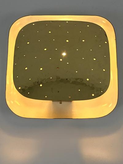 Extremely Rare Lovely Mid Century Modern Perforated Brass Sconce Germany 1960s