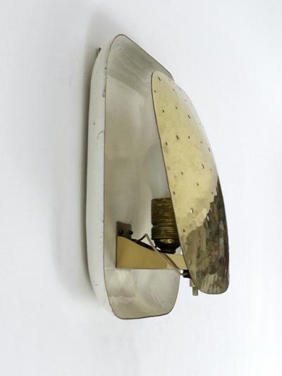 Extremely Rare Lovely Mid Century Modern Perforated Brass Sconce Germany 1960s