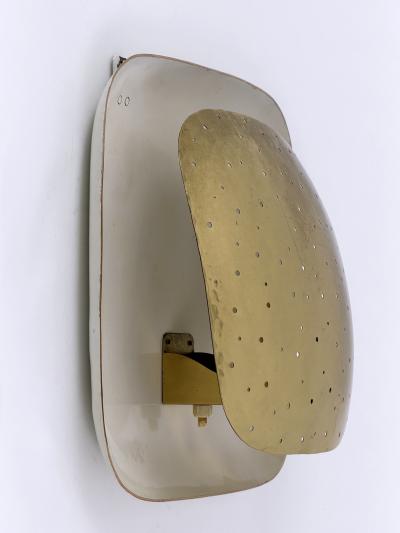 Extremely Rare Lovely Mid Century Modern Perforated Brass Sconce Germany 1960s