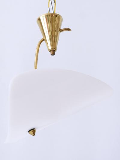 Extremely Rare and Elegant Lucite Brass Ceiling Lamp Germany 1960s