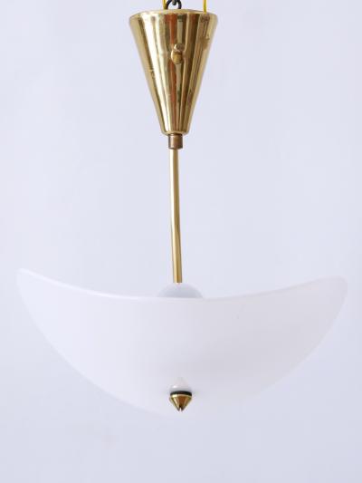 Extremely Rare and Elegant Lucite Brass Ceiling Lamp Germany 1960s
