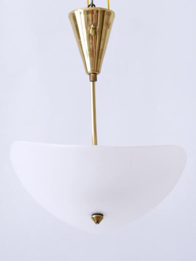 Extremely Rare and Elegant Lucite Brass Ceiling Lamp Germany 1960s