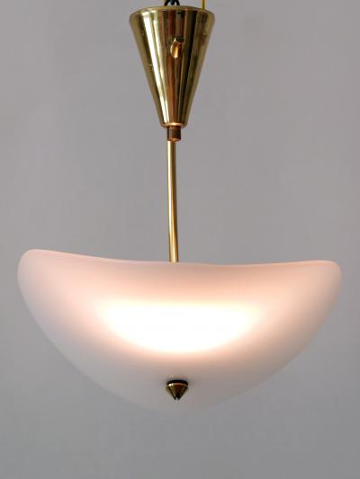 Extremely Rare and Elegant Lucite Brass Ceiling Lamp Germany 1960s