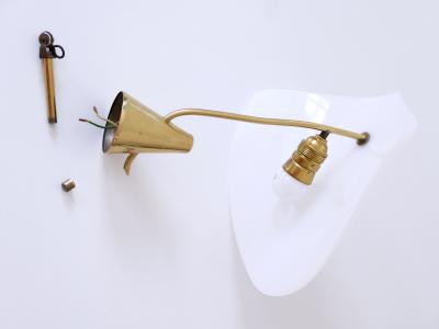 Extremely Rare and Elegant Lucite Brass Ceiling Lamp Germany 1960s