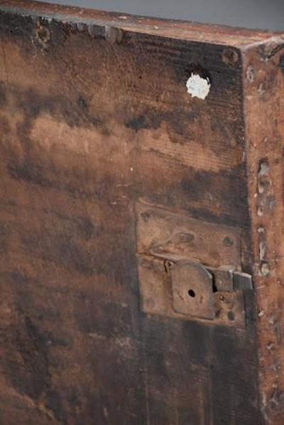 Extremely rare Tuscan 15thc Renaissance walnut sacristy cabinet