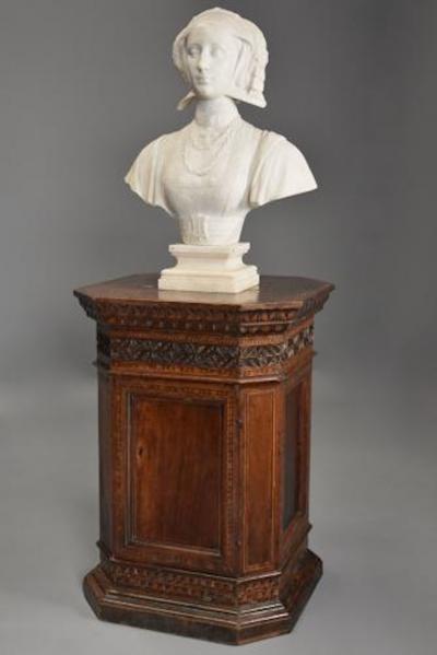 Extremely rare Tuscan 15thc Renaissance walnut sacristy cabinet