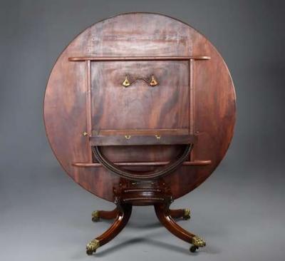 Extremely rare early Regency mahogany breakfast table or centre table
