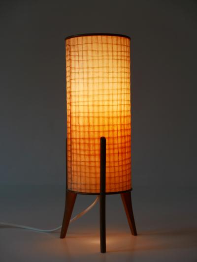 Extremely rare minimalistic Mid Century Modern Table Lamp Germany 1960s