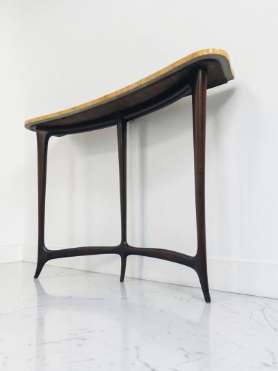 Ezio Minotti Italian Mid Century Console Table designed by Ezio Minotti in 1950s 