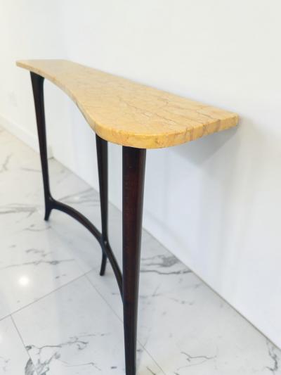Ezio Minotti Italian Mid Century Console Table designed by Ezio Minotti in 1950s 