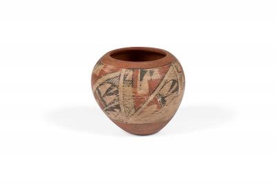 F Toya Jemez Native American Hand Made Small Clay Pot