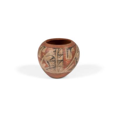 F Toya Jemez Native American Hand Made Small Clay Pot