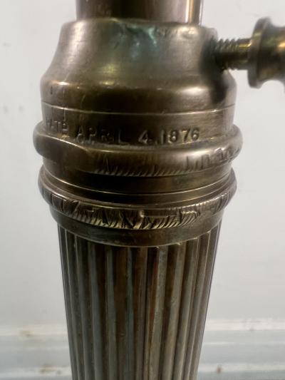 FABULOUS ART NOUVEAU OSTRICH FOOT SALAMANDER BASE ADJUSTABLE HEIGHT FLOOR LAMP