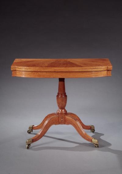 FEDERAL CARVED CARD TABLE