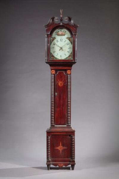FEDERAL INLAID 30 HOUR TALL CASE CLOCK